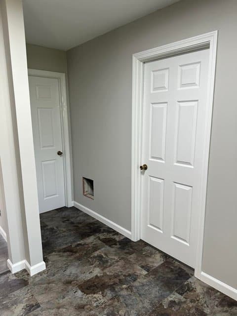 Freshly painted interior project