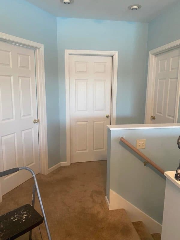 Freshly painted interior project